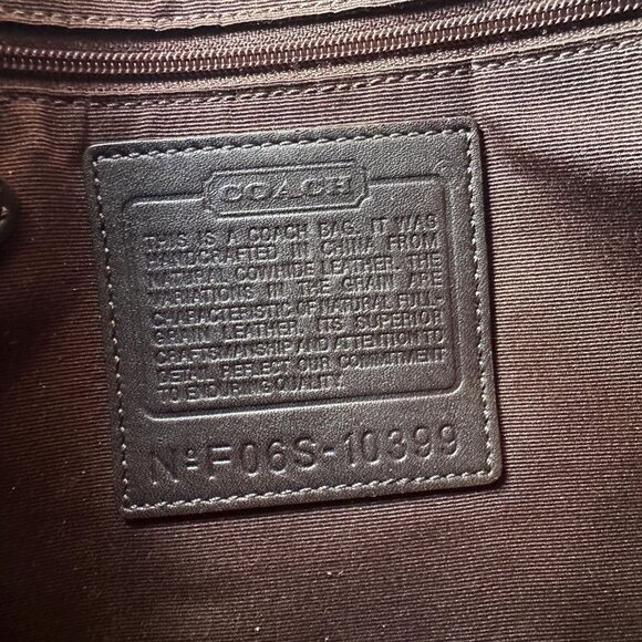 Coach Chelsea Laced Med Duffle Bag Brown Pebble Leather: Vintage 2006 Coach - Picture 10 of 12